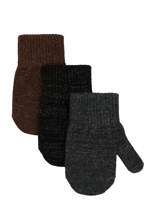 mikk-line | Magic Mittens 3 Pack W. Lurex | 2-4Y