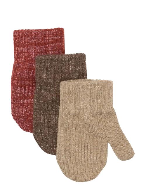 mikk-line | Magic Mittens 3 Pack W. Lurex | 0-2Y