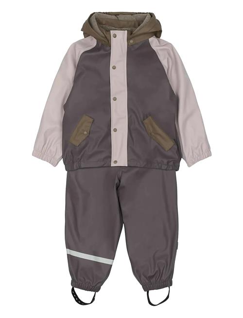 mikk-line | Pu Rain Set + Fleece/Susp. 104 | 86