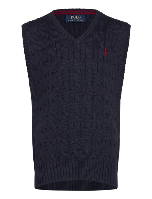 Ralph Lauren Kids | Cable-Knit Cotton Sweater Vest | 132-137