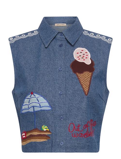 Stella Nova | Out Of Office Embroidered Top | 38