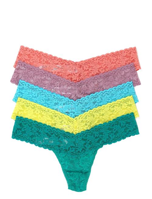 Hanky Panky | Hanky Panky Signature Lace, Low Rise Thong, 5 Pack Boxed | ONE SIZE