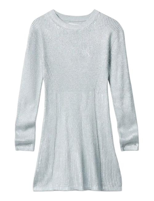 Calvin Klein | Silver Coated Ls Sweater Dress | 170