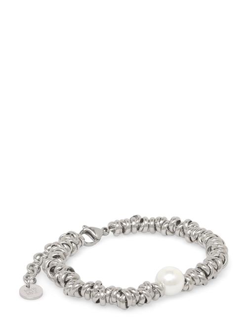 Bud to rose | Velvet Pearl Bracelet Silver | ONE SIZE
