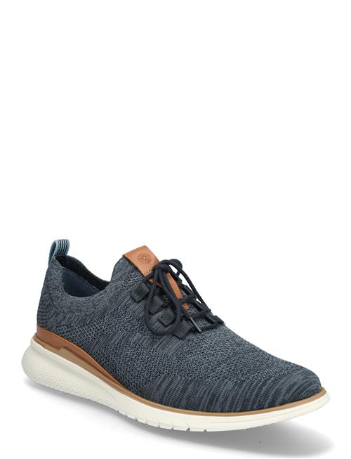 Hush Puppies | Men's Advance Knit Laceup - Navy Blue Knit | 45