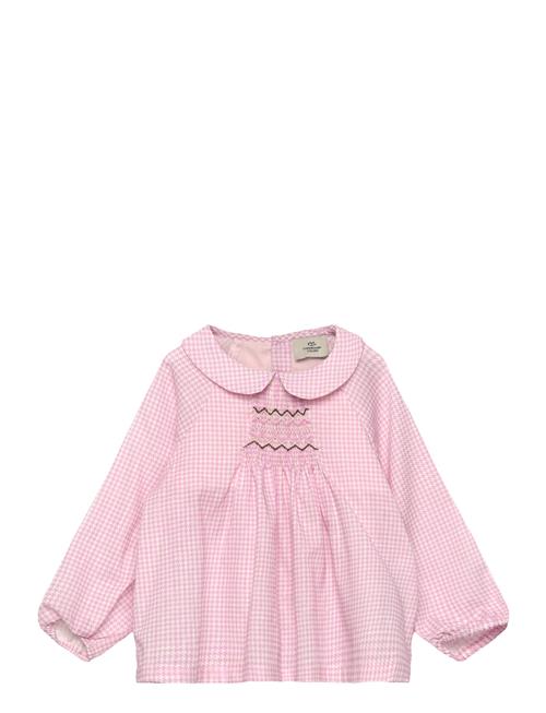 Copenhagen Colors | Houndstooth Blouse W. Handmade Emb. Smock | 104