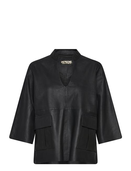 DEPECHE | Kyledep Leather Top | 40