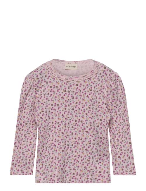 Minymo | T-Shirt Ls Aop Rib | 56