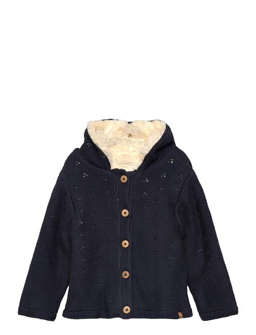 Minymo | Jacket Knit W. Teddy Lining | 80