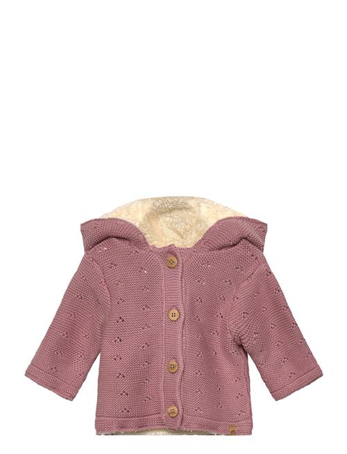 Minymo | Jacket Knit W. Teddy Lining | 74