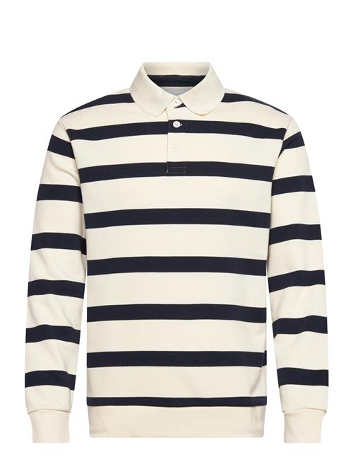 Lindbergh | Striped Polo Sweatshirt L/S | XL