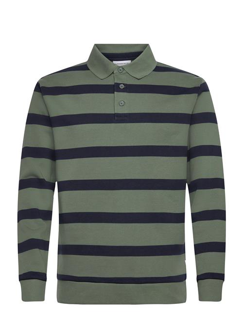 Lindbergh | Striped Polo Sweatshirt L/S | L