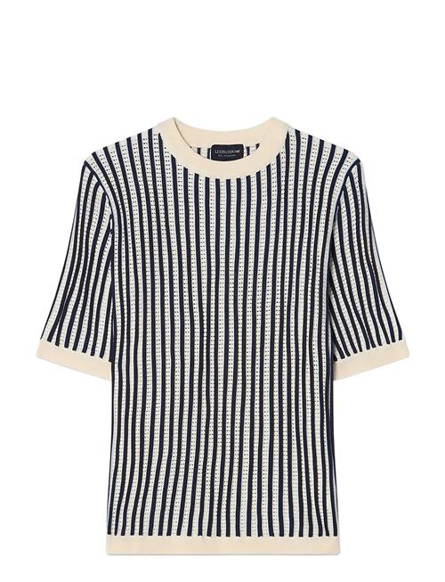 Lexington Clothing | Multi Striped Short Sleeve Knitted Sweater | L