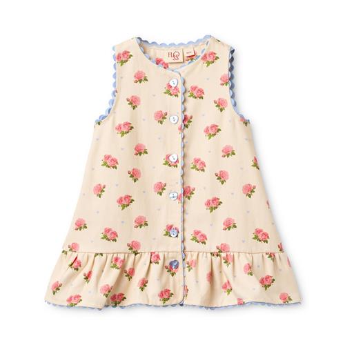 Flöss Camille Kjole Dark Pink Rose  Dark Pink Rose 98 cm  Lyserød  98 cm  kvinde