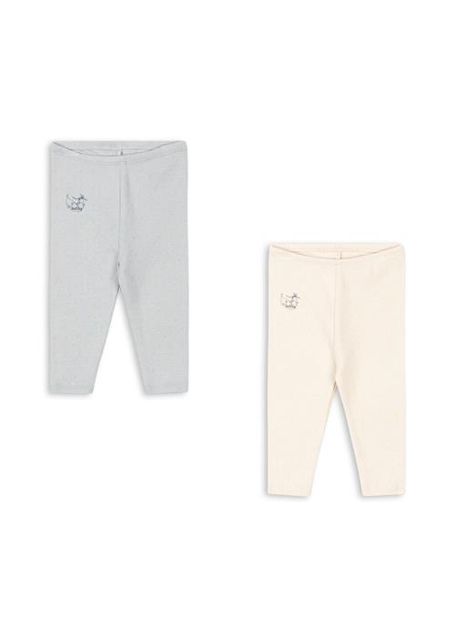 Fanga Fontana Perla 2-pak Bukser Buttercream Pearl Blue  Buttercream Pearl Blue 12 months  Hvid  12 måneder  unisex