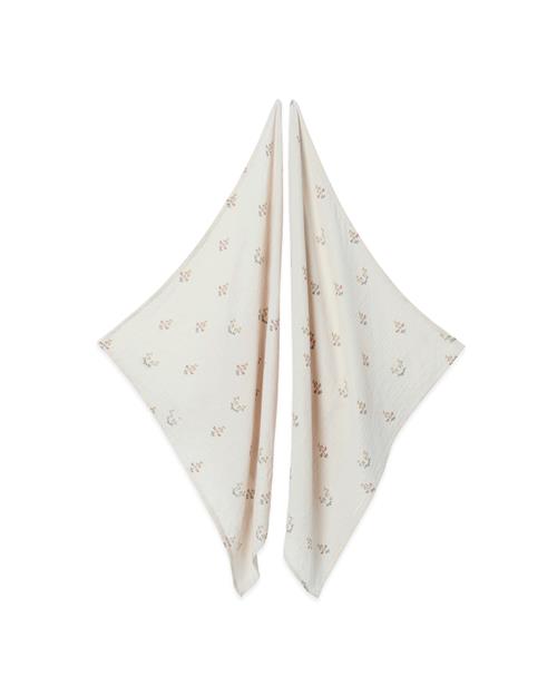 garbo&friends 2-pak Musselin-tæpper La Fraise  La Fraise One Size  Rød  One Size  unisex