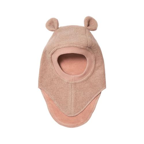 Huttelihut Balaclava Ears Wool Rose Melange 12-24 months  Lyserød  12-24 måneder  unisex