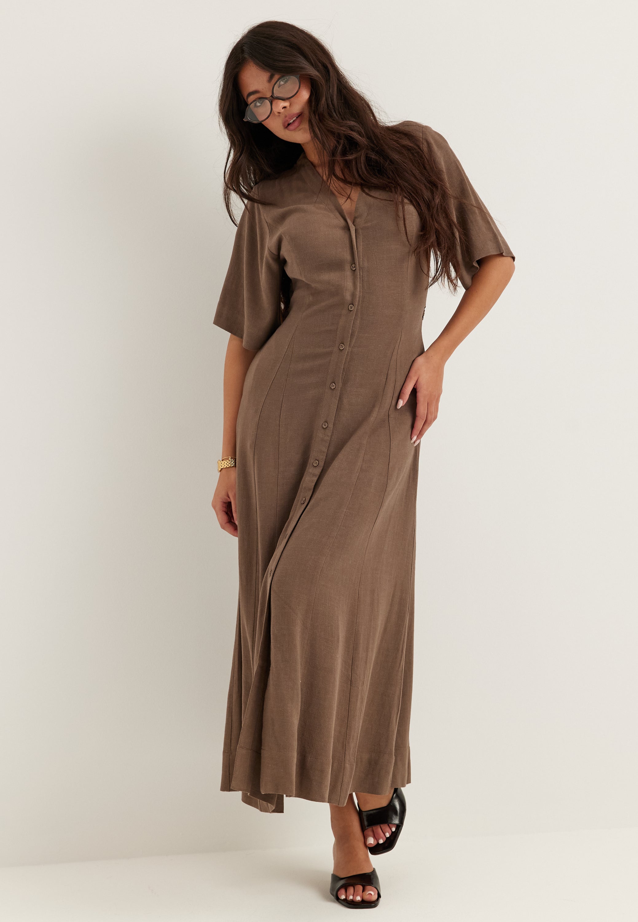 SELECTED Slfviva Regular Linen Blend Dress