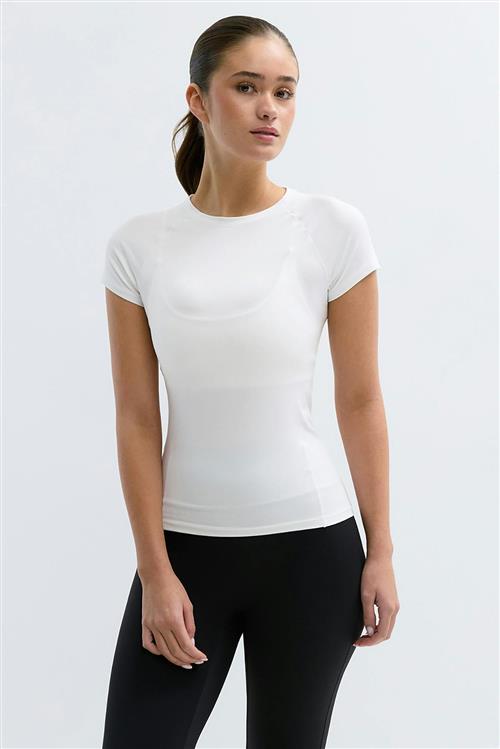 Gina Tricot - Soft yoga tee - Toppe - Hvid - XL - Dame