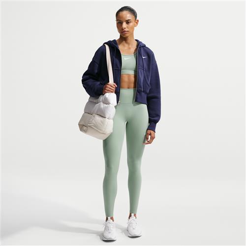 Højtaljede Nike One Seamless Front-leggings i fuld længde til kvinder - grøn