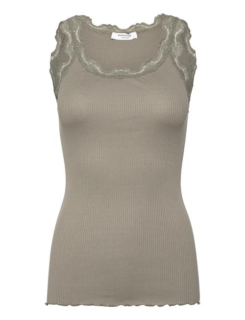 Rosemunde | Rwbabette Silk Sl U-Neck Long Lace | S