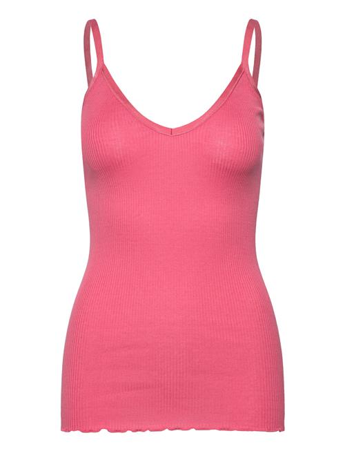 Rosemunde | Rwbelle Silk Sl V-Neck Elastic Top | S