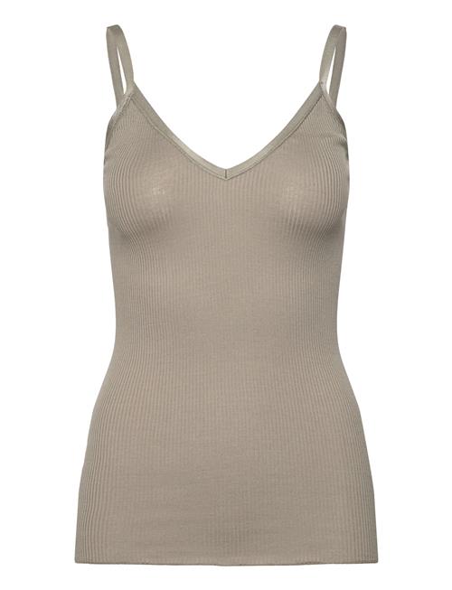 Rosemunde | Rwbelle Silk Sl V-Neck Elastic Top | M