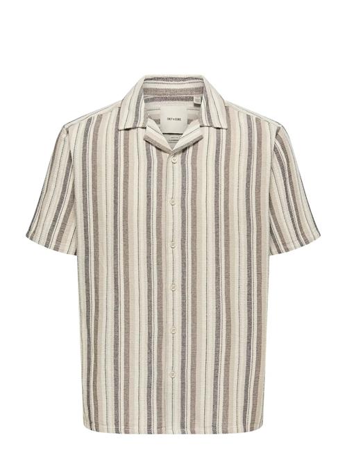 ONLY & SONS | Onstrev Life Reg Stripe Ss Shirt Noos | L