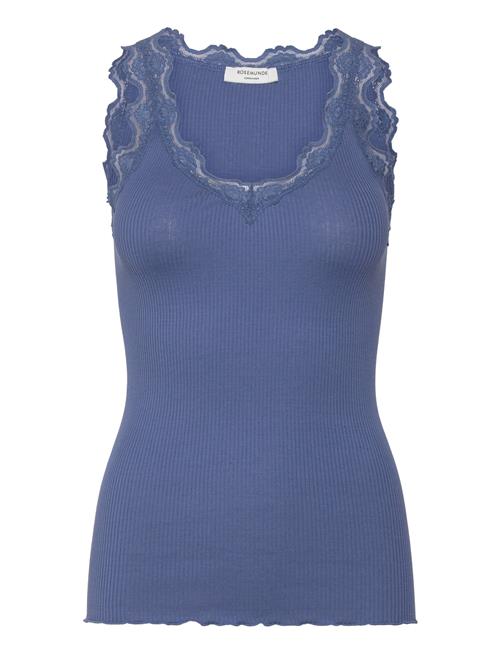 Rosemunde | Rwbeatha Silk Sl V-Neck Lace Top | M