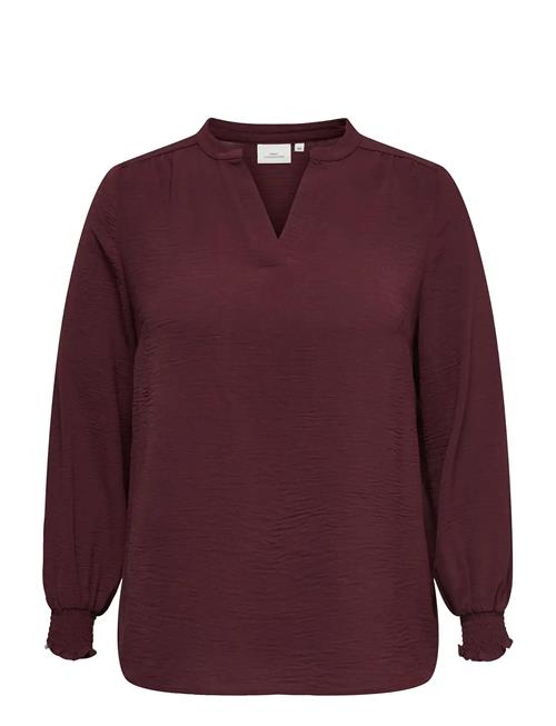 ONLY Carmakoma | Carmetta L/S V-Neck Top Wvn Noos | 50