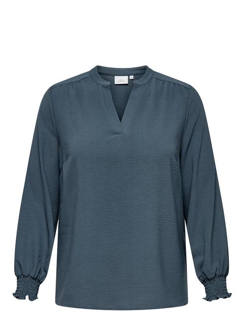 ONLY Carmakoma | Carmetta Life V-Neck Ls Top Wvn Noos | 42