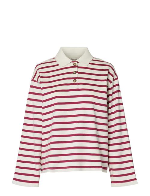 Selected | Slfwada Ls Stripe Collar Top | L