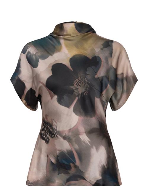 Malina | Otilia Draped Half Polo Top | M