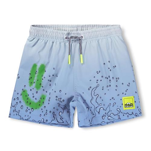 Molo Niko Board Shorts Happy Splash  Happy Splash 122/128 cm  Blå  122/128 cm  mand