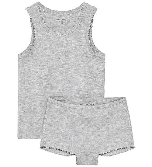 Minymo Undertøj - Viskose - Grey Melange