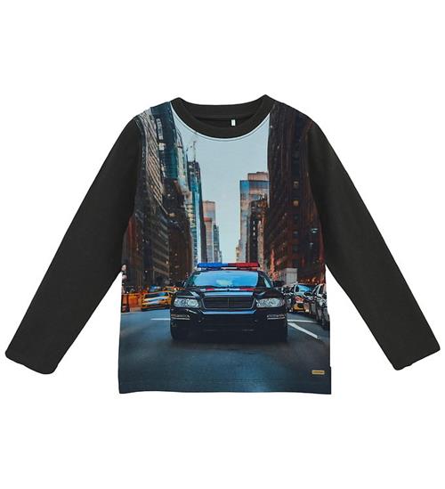 Minyno Bluse - Pirate Black m. Politibil