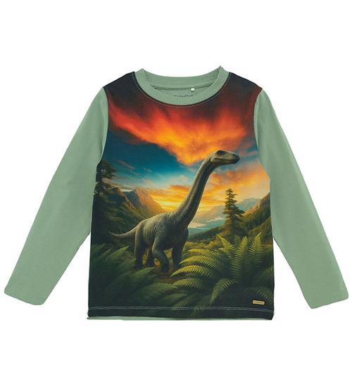 Minymo Bluse - Lily Pad m. Dinosauer