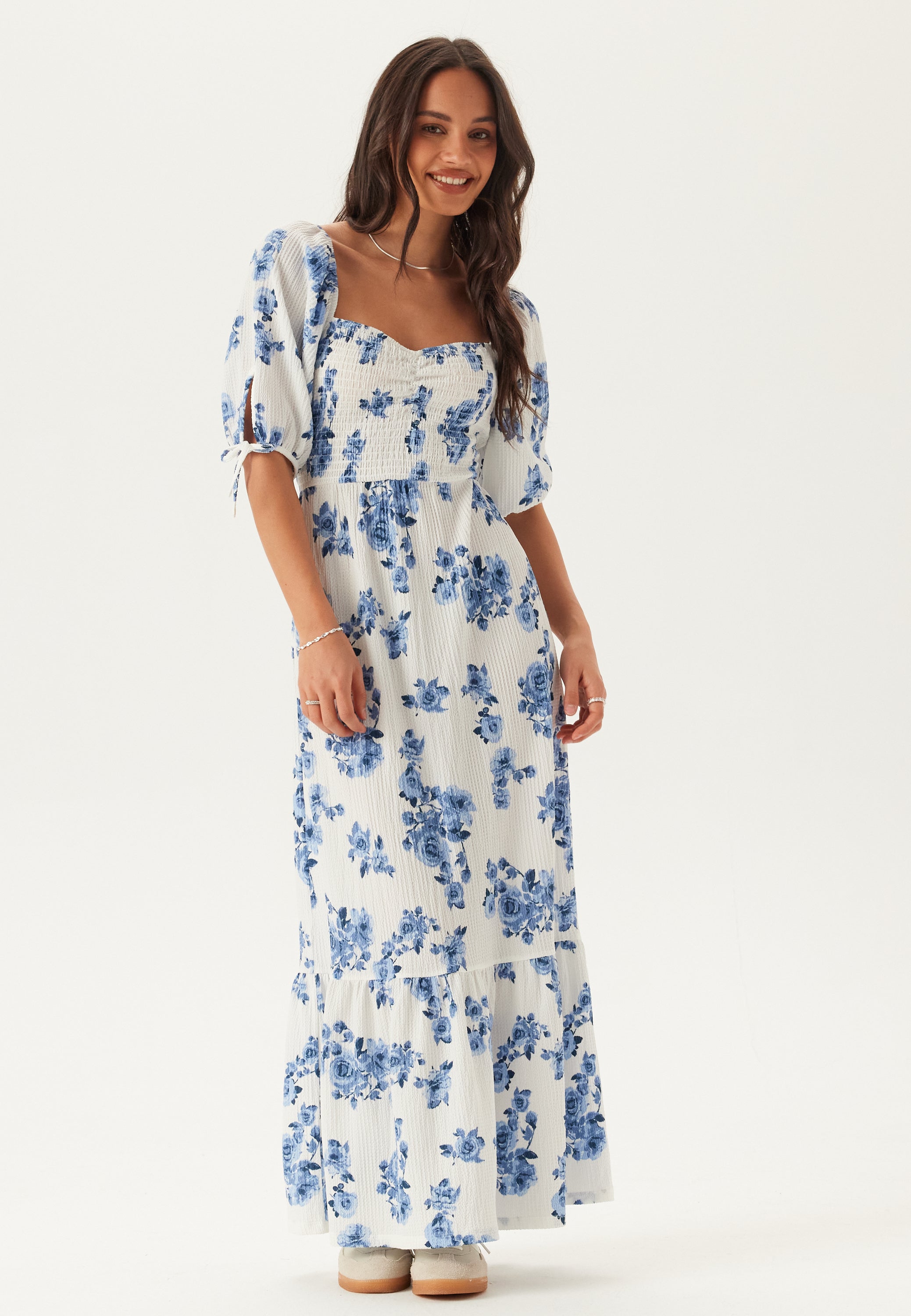 BUBBLEROOM Smock Maxi Dress