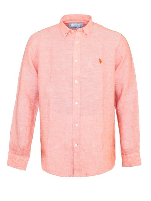 U.S. POLO ASSN. Skjorte  pink-meleret