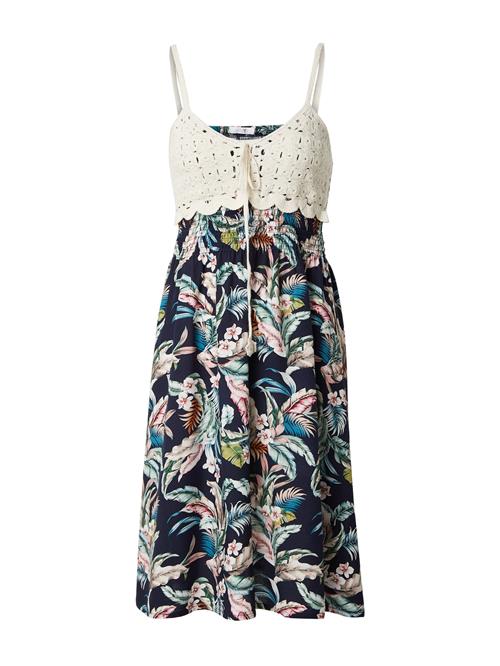 Hailys Sommerkjole 'Kana'  ecru / navy / grøn / rosé