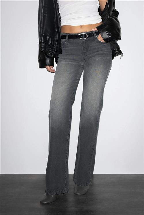 Gina Tricot - Crush straight jeans - Straight jeans - Sort - 40 - Dame