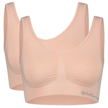 Bamboo basics BH 2P Nova Seamless Bra Rosa Medium Dame