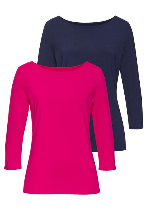 LASCANA Shirts  navy / pink