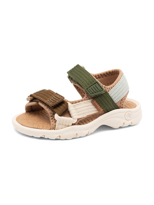 BISGAARD Åbne sko 'Nico'  lysebeige / brun / khaki / mint