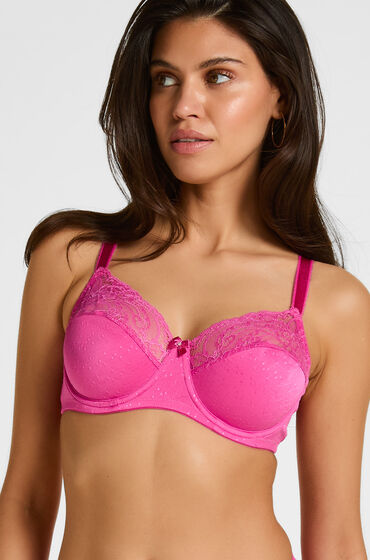Hunkemöller Ikke-formstøbt bøjle-bh Sophie Lyserød
