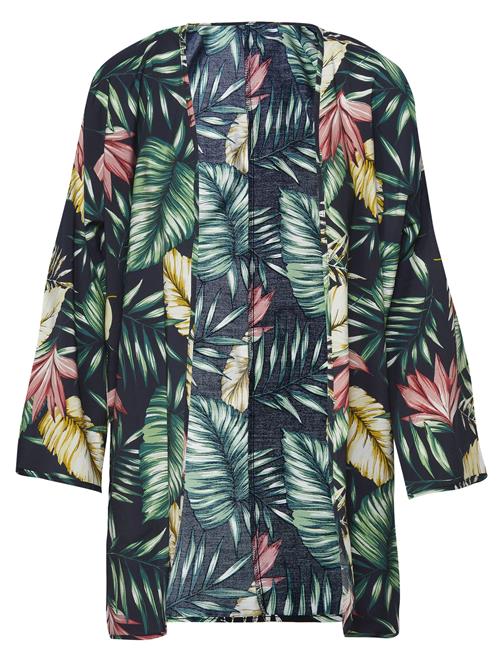 KOROSHI Kimono  sennep / grøn / pink / sort