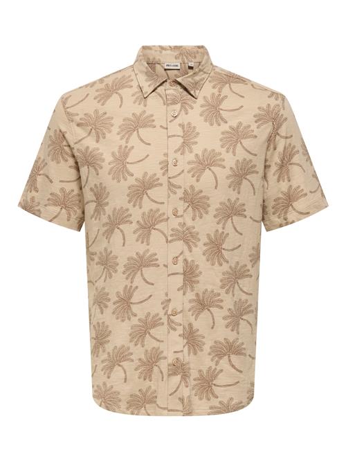Only & Sons Skjorte 'ONSMALDINI'  mørkebeige