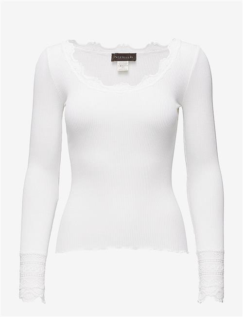 Rosemunde | Rwbenita Silk Ls O-Neck Lace T-Shir | L