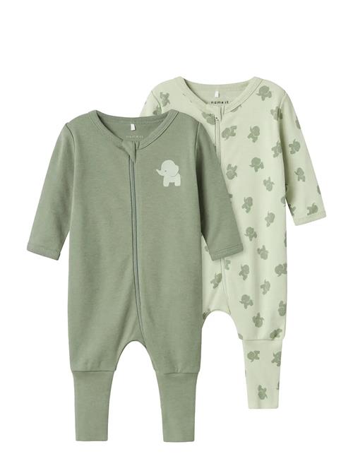 name it | Nbmnightsuit 2P Zip Ff Sea Elephant Noos | 98