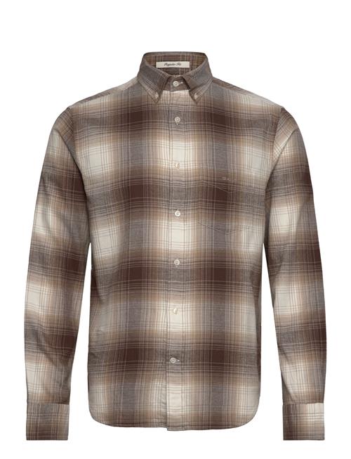 GANT | Reg Ut Shadow Check Flannel Shirt | L